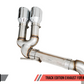 AWE Tuning Audi 8V S3 Track Edition Exhaust w/Chrome Silver Tips 102mm