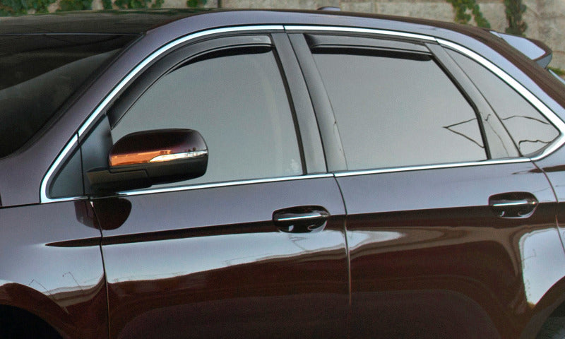 AVS 02-09 Chevy Trailblazer Ventvisor In-Channel Front & Rear Window Deflectors 4pc - Smoke