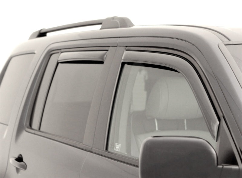 AVS 09-15 Honda Pilot Ventvisor In-Channel Front & Rear Window Deflectors 4pc - Smoke