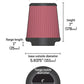 Airaid Universal Air Filter - Cone 4 x 7 x 4 5/8 x 7 w/ Short Flange