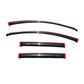 AVS 07-14 Ford Edge Ventvisor In-Channel Front & Rear Window Deflectors 4pc - Smoke