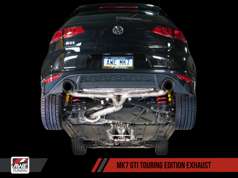 AWE Tuning VW MK7 GTI Track Edition Exhaust - Chrome Silver Tips