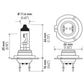 Hella Bulb H7 12V 70W PX26d T4.625